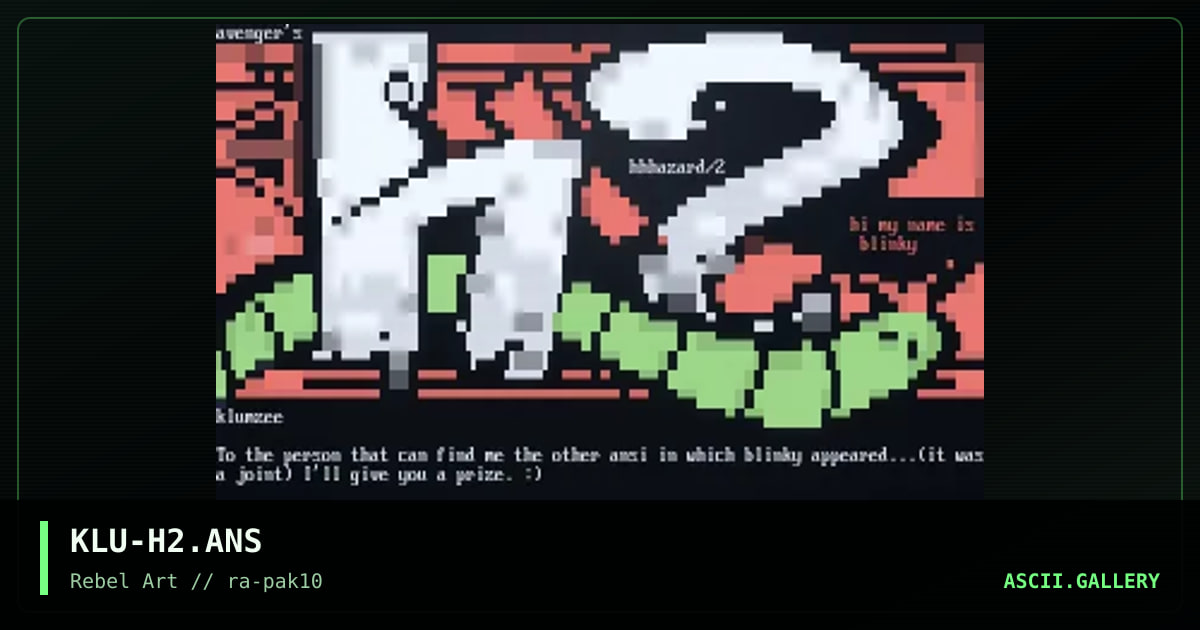 KLU-H2.ANS, by klumzee, 1998