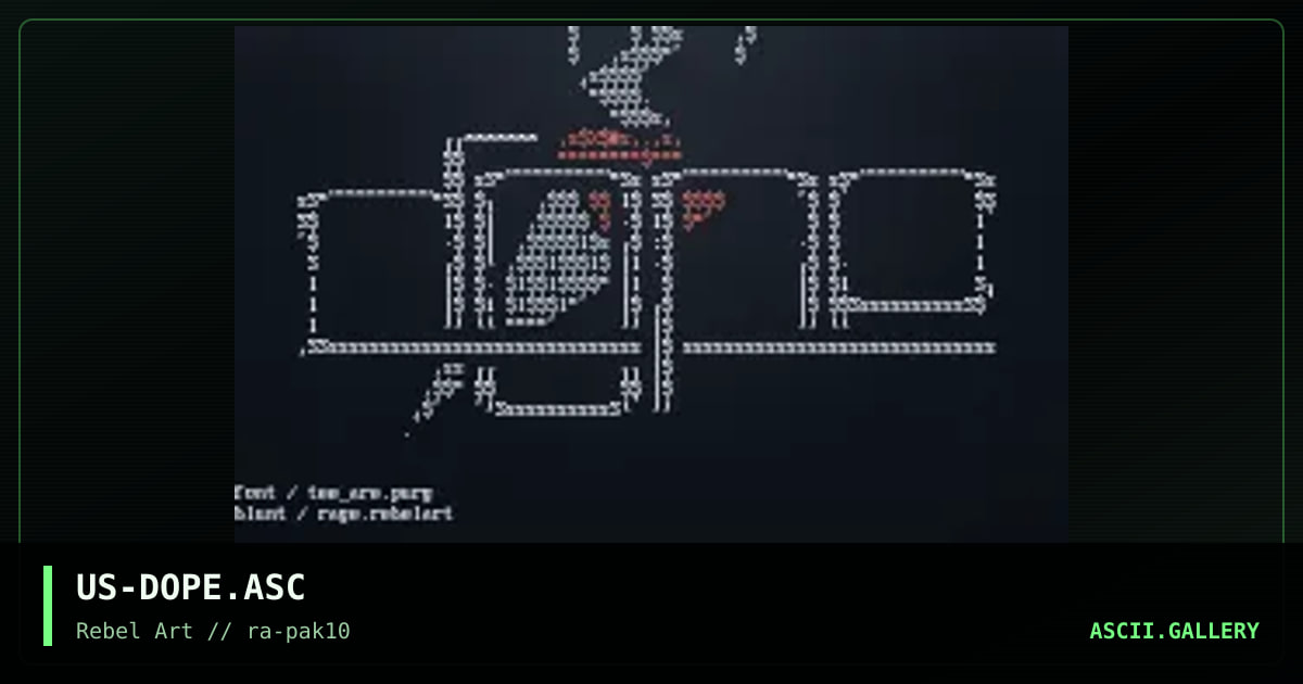 dope, by tee_are, rage, 1998