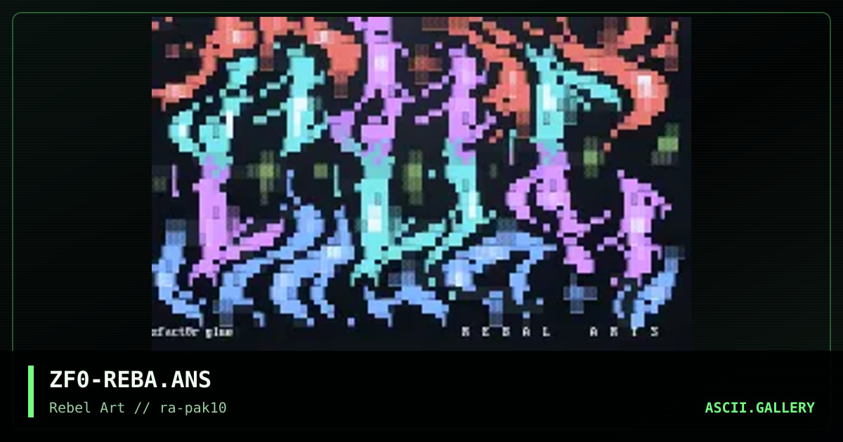 Rebel Arts, by zfact0r, 1998