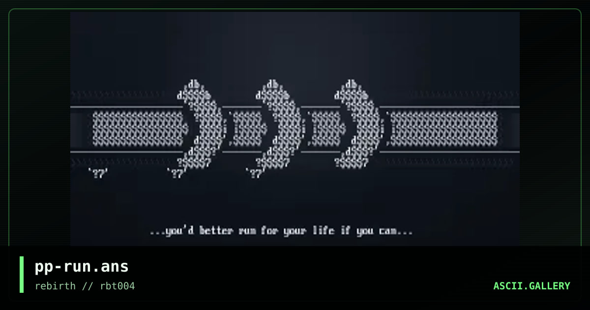 pp-run.ans, by peaceprayer, 2005