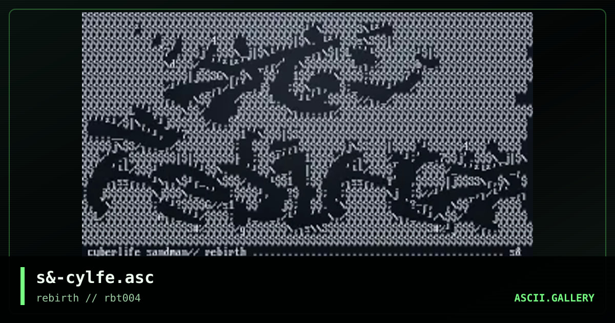s&-cylfe.asc, by sandman, 2005