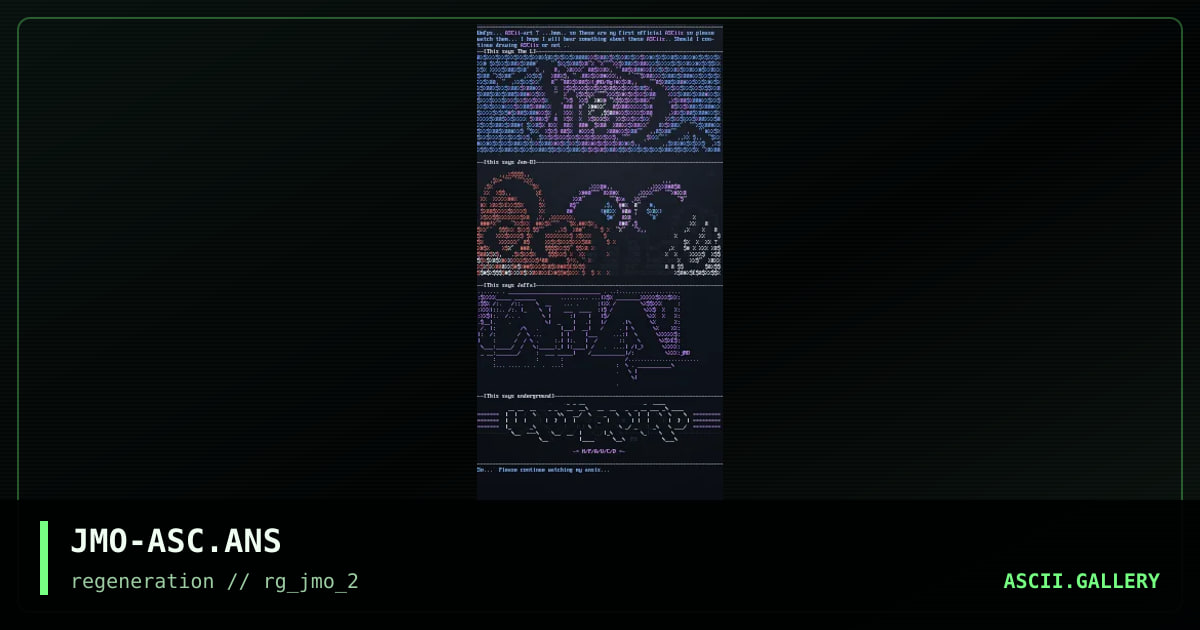 ASCII-LOGOS, by jam-o, 1996