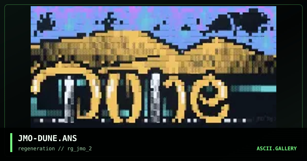 JMO-DUNE.ANS, by jam-o, 1996