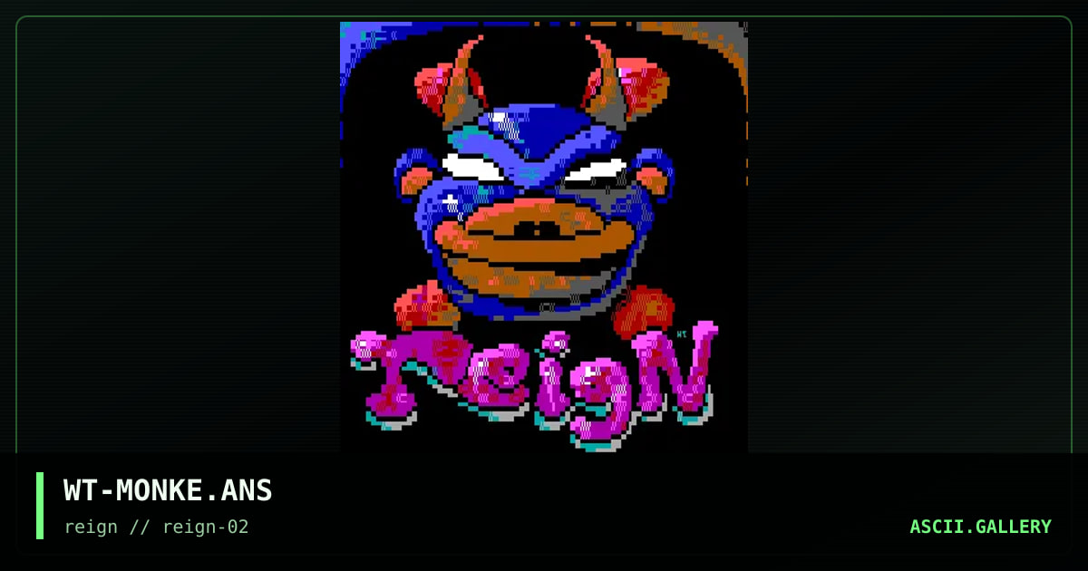 Blue-monkey, by whitey, 1998