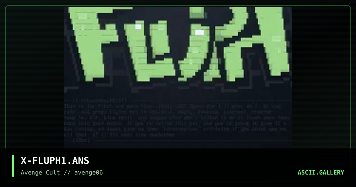 Fobeeuh's Fluph, by sinister x, 1998