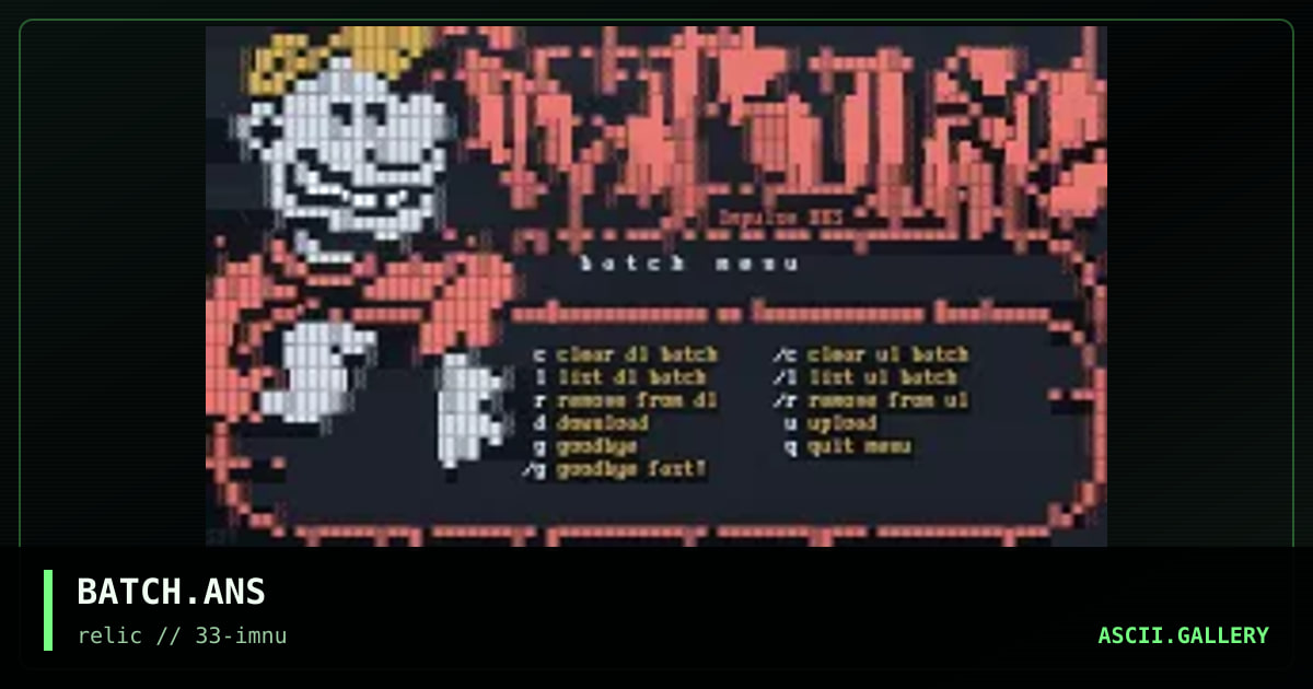 BATCH.ANS, by eerie, 1994