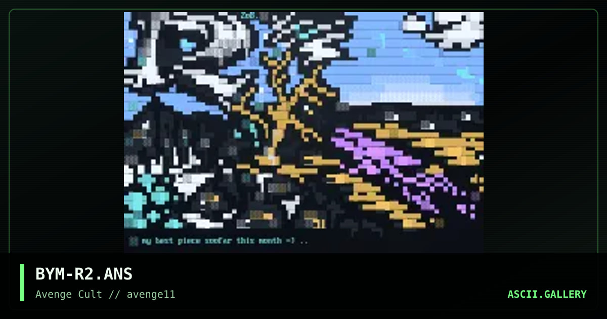 purple river!#?, by big yellow man, 1998