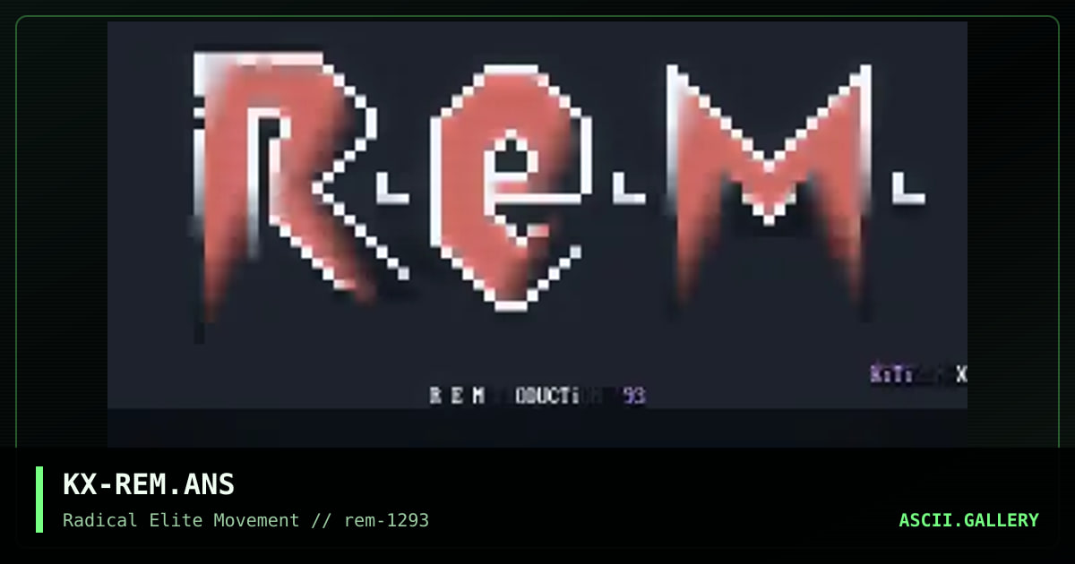 KX-REM.ANS, by kitizen x, 1993