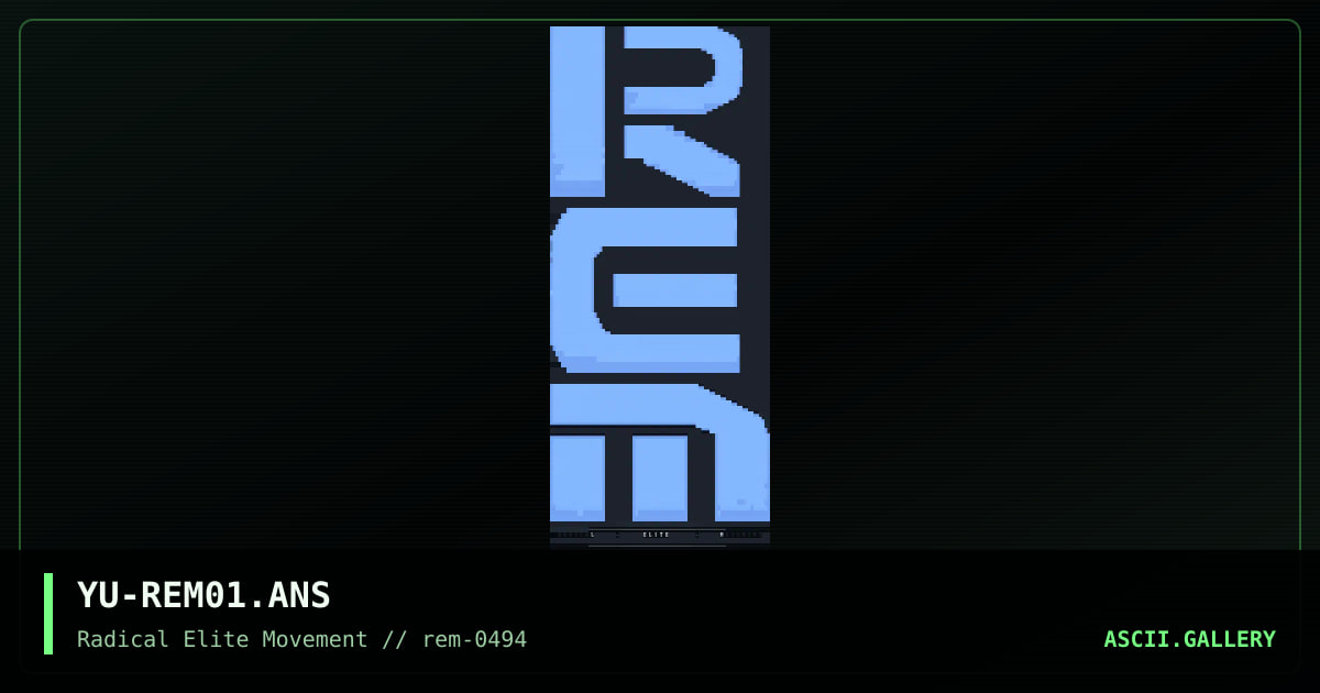YU-REM01.ANS, by yuehwougdade, 1994
