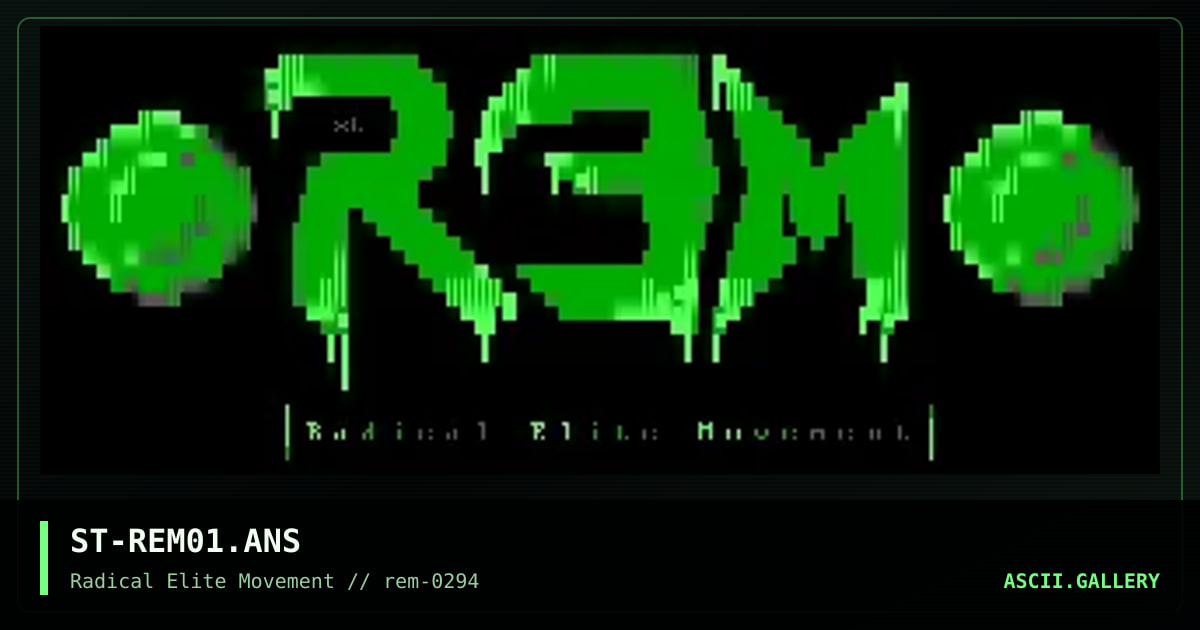 ST-REM01.ANS, by stony, 1994