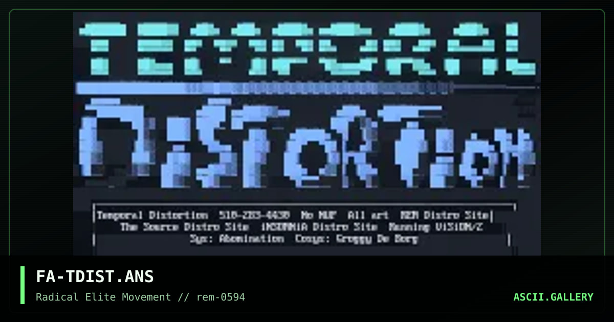 FA-TDIST.ANS, by fade, 1994