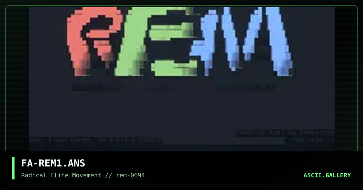 FA-REM1.ANS, by fade, 1994
