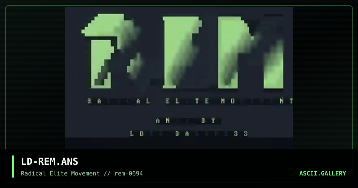 LD-REM.ANS, by lord darkness, 1994