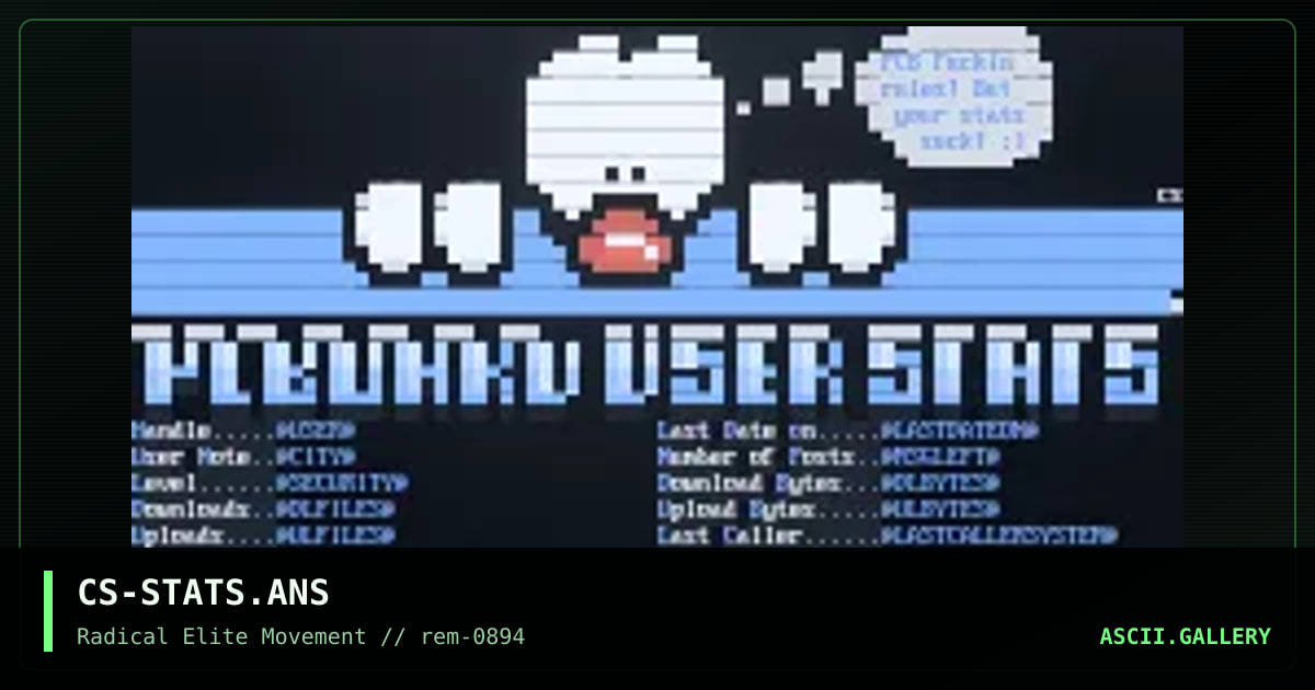 CS-STATS.ANS, by casper, 1994
