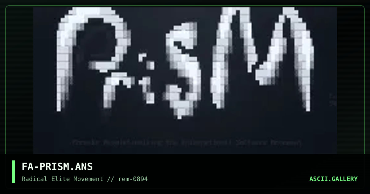 FA-PRISM.ANS, by fade, 1994