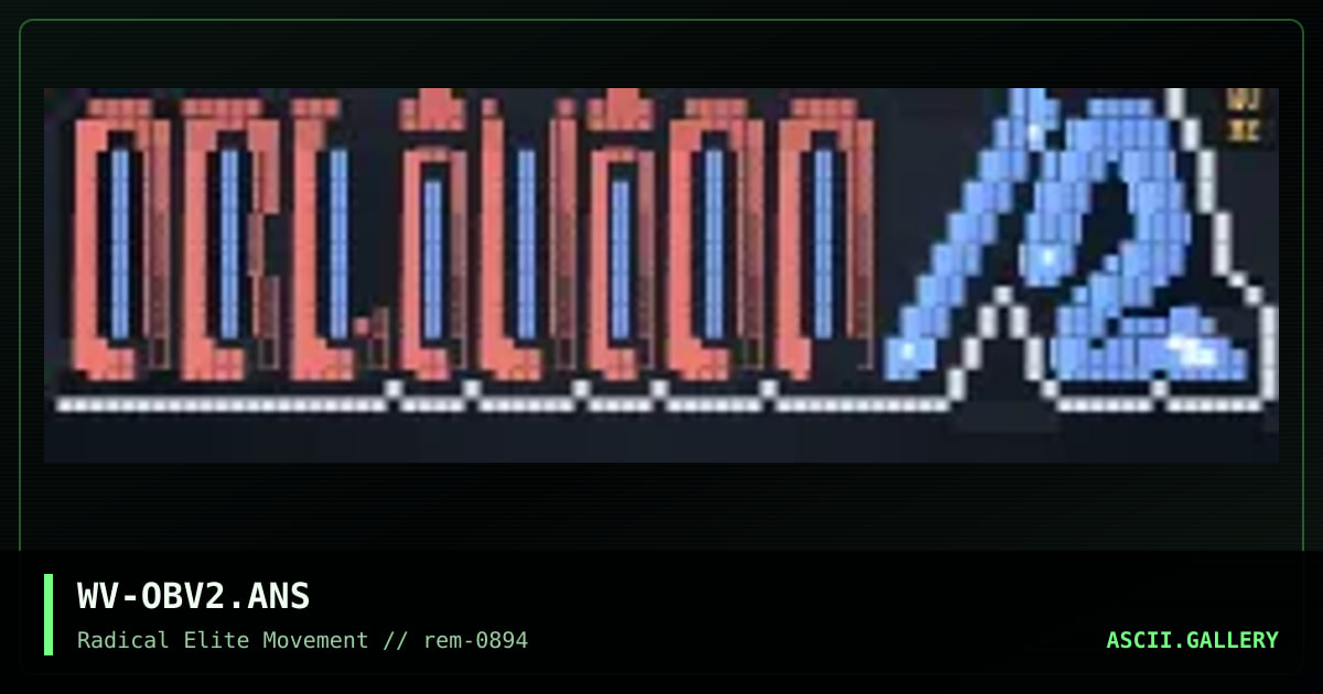 WV-OBV2.ANS, by wolverine, 1994