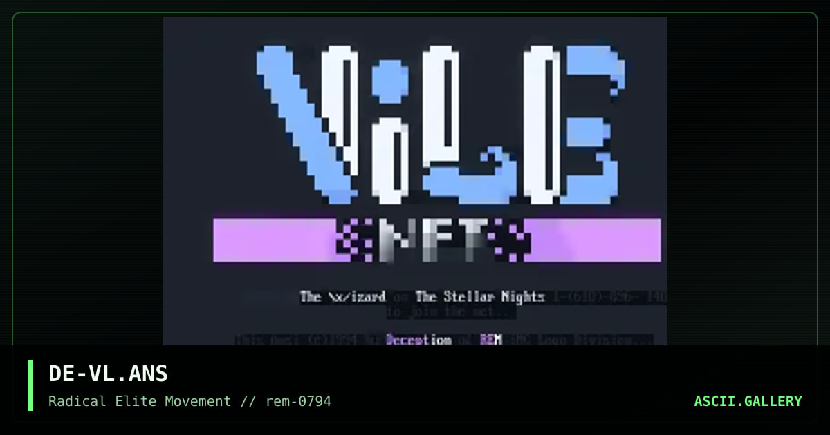 DE-VL.ANS, by deception, 1994