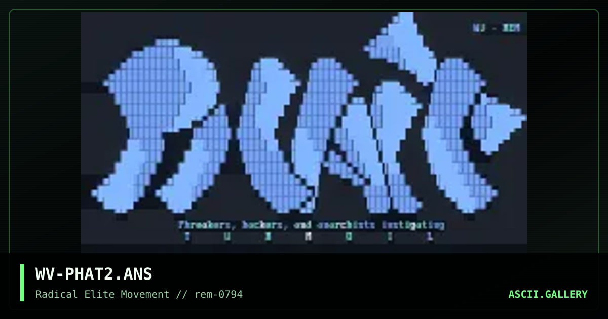 WV-PHAT2.ANS, by wolverine-rem, 1994