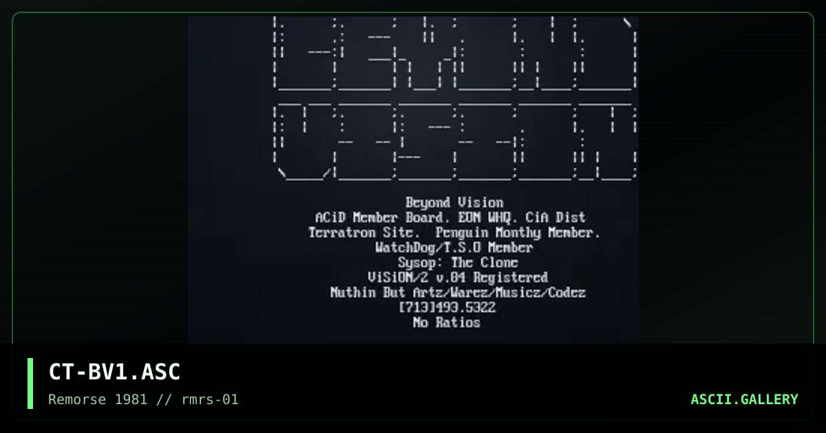 CT-BV1.ASC, by cthulu, cthulu rmrs, 1994