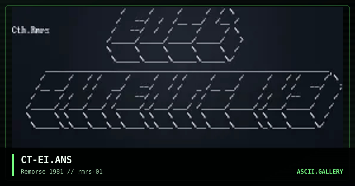 CT-EI.ANS, by cthulu rmrs, 1994