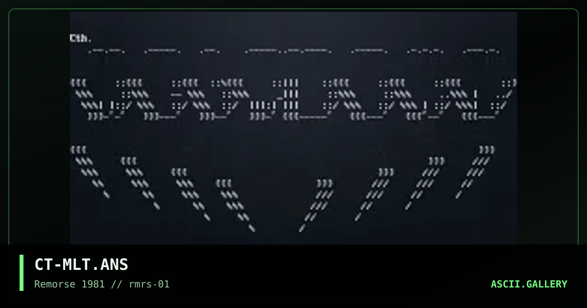 CT-MLT.ANS, by cthulu rmrs, 1994