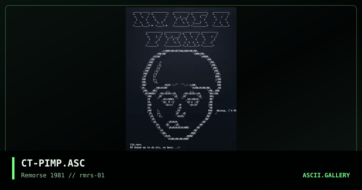 CT-PIMP.ASC, by cthulu rmrs, 1994