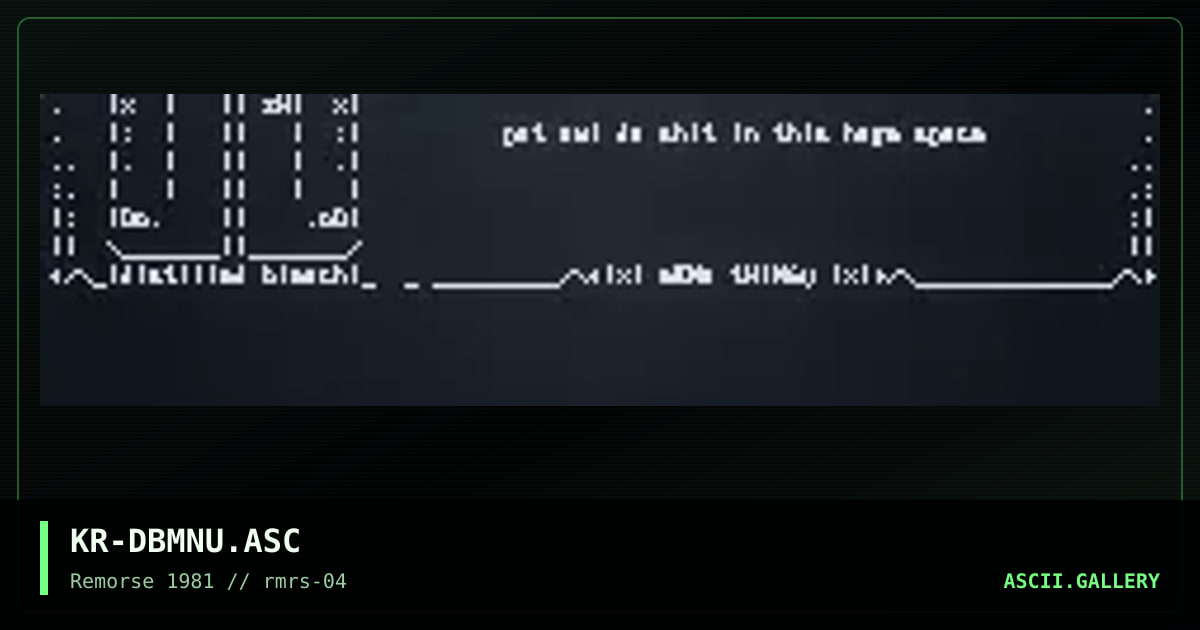 KR-DBMNU.ASC, by kerplunk, 1995