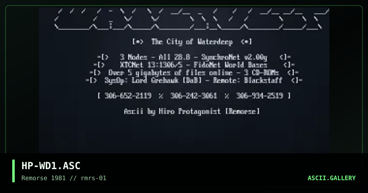 HP-WD1.ASC, by hiro protagonist, 1994
