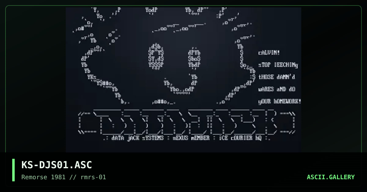 KS-DJS01.ASC, by kspiff, 1994