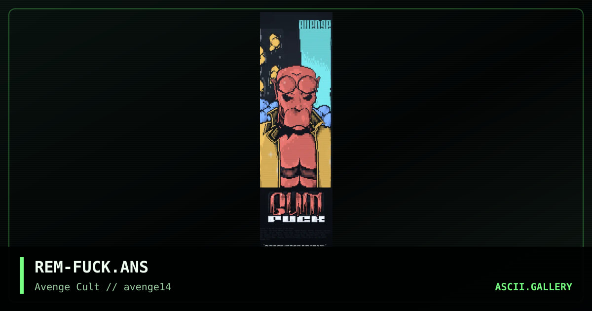 Gum Fuck, by remnant, 1999
