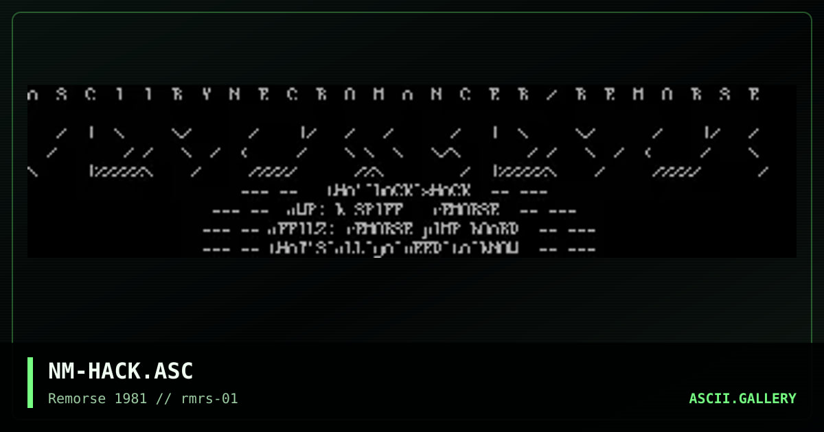 NM-HACK.ASC, by necronite, 1994
