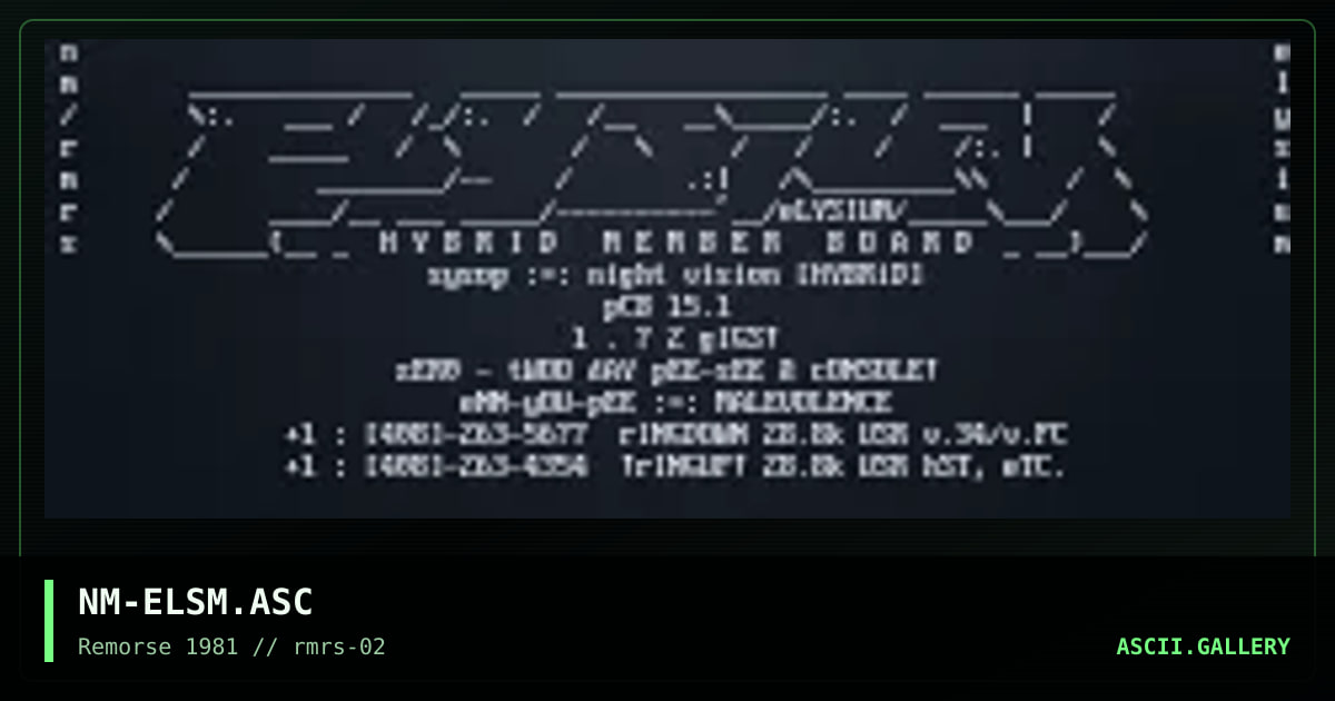 NM-ELSM.ASC, by necromancer, 1994