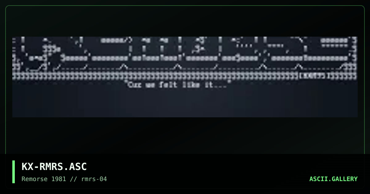 KX-RMRS.ASC, by kxmode, 1995