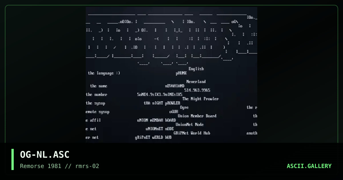 OG-NL.ASC, by ogre, 1994