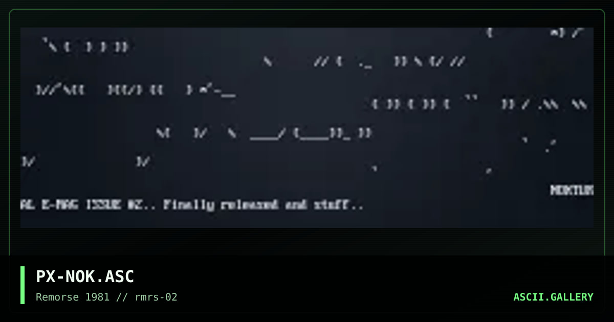 PX-NOK.ASC, by phaser x, 1994