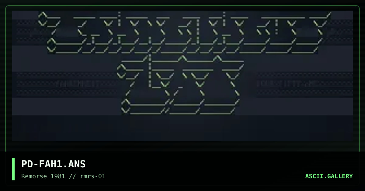 PD-FAH1.ANS, by paradox, 1994