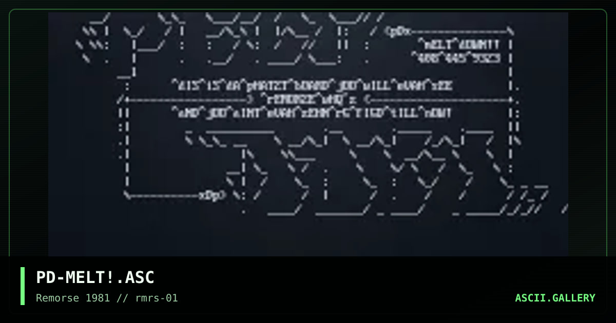 PD-MELT!.ASC, by paradox, 1994