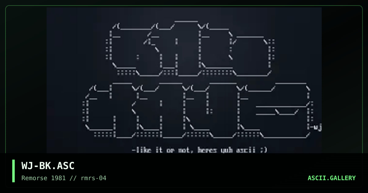 WJ-BK.ASC, by woj, 1995