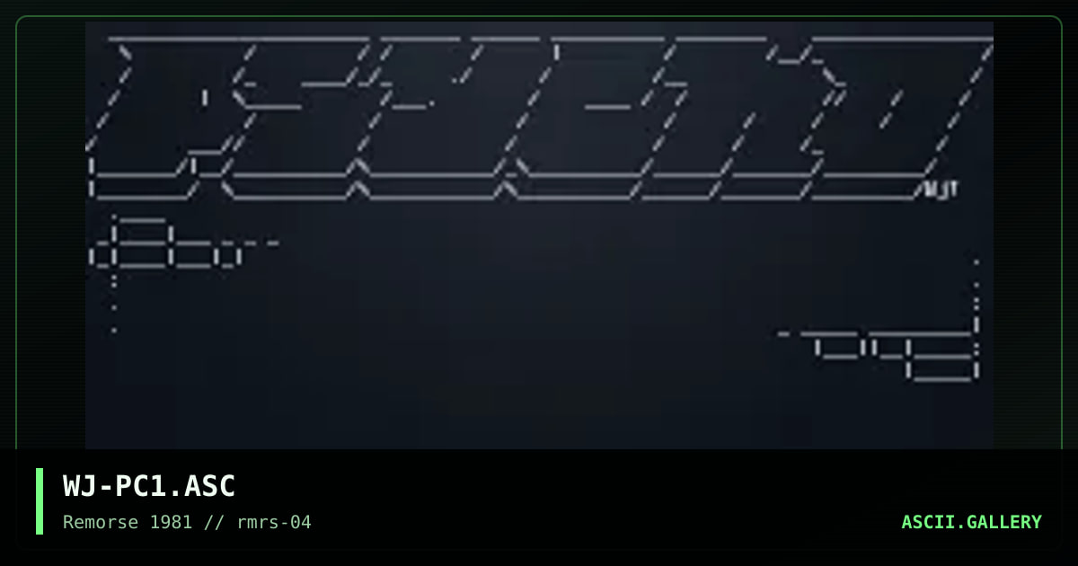 WJ-PC1.ASC, by woj, 1995
