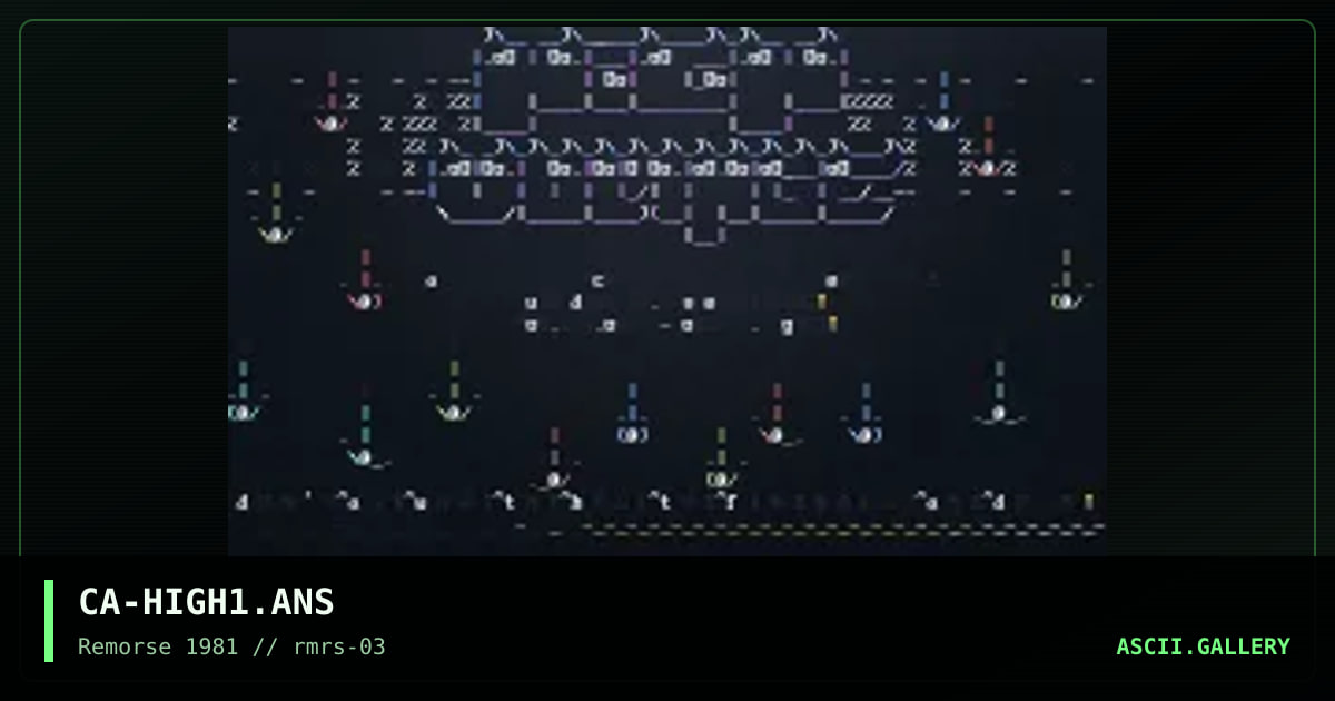 CA-HIGH1.ANS, by cable, 1995