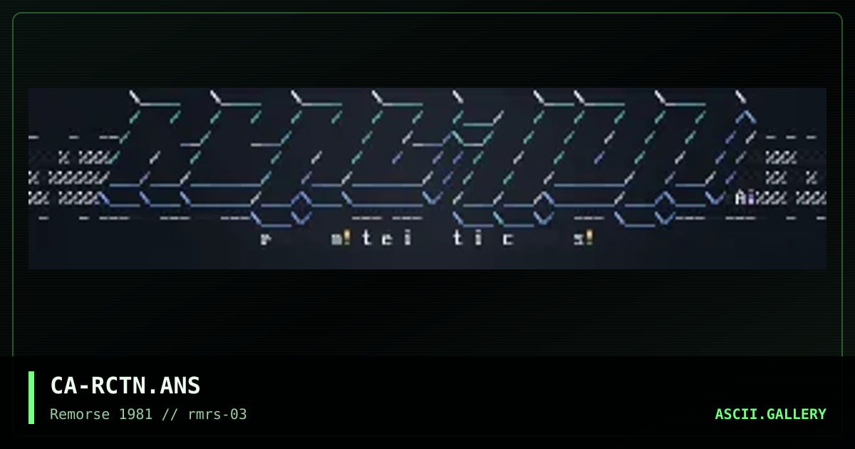 CA-RCTN.ANS, by cable, 1995