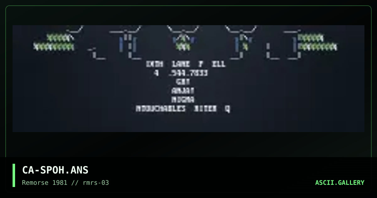 CA-SPOH.ANS, by cable, 1995