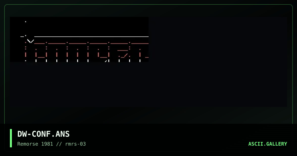 DW-CONF.ANS, by dark warrior, 1995
