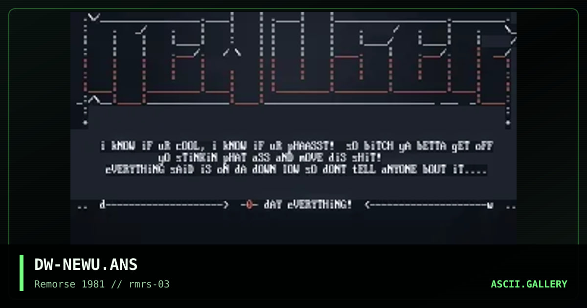 DW-NEWU.ANS, by dark warrior, 1995