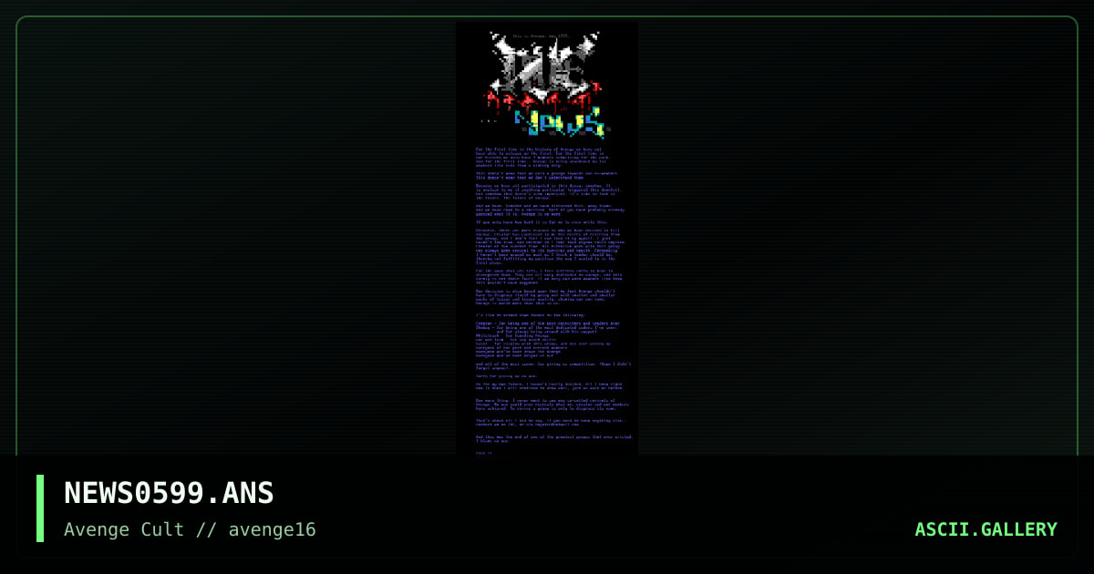 newsletter may 99, by zeus ii, 1999
