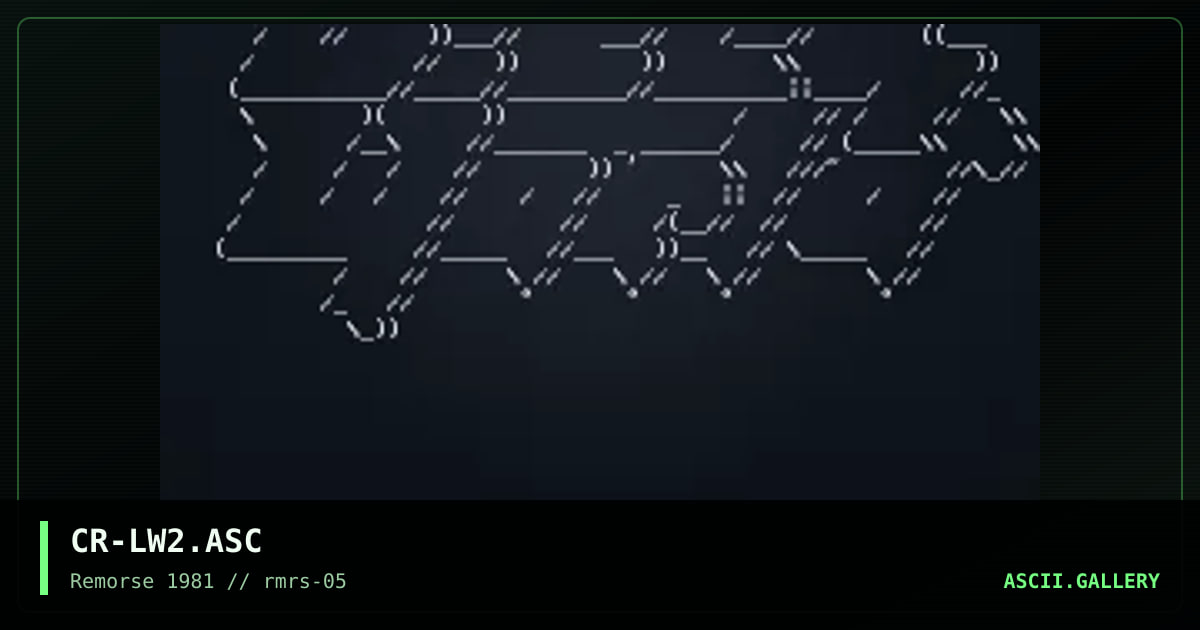 CR-LW2.ASC, by christopher robin, 1995