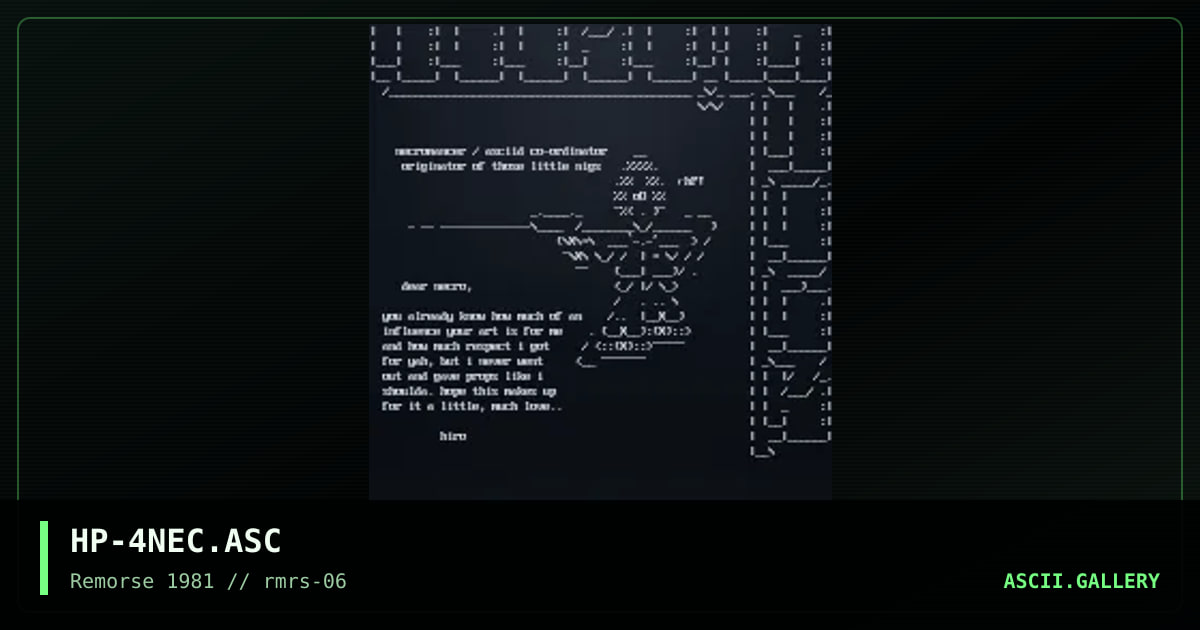 Tribute to Necromancer, by hiro protagonist, 1996