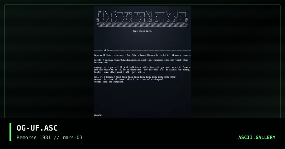 OG-UF.ASC, by ogre, 1995