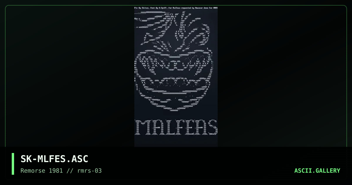 SK-MLFES.ASC, by skitzo, 1995