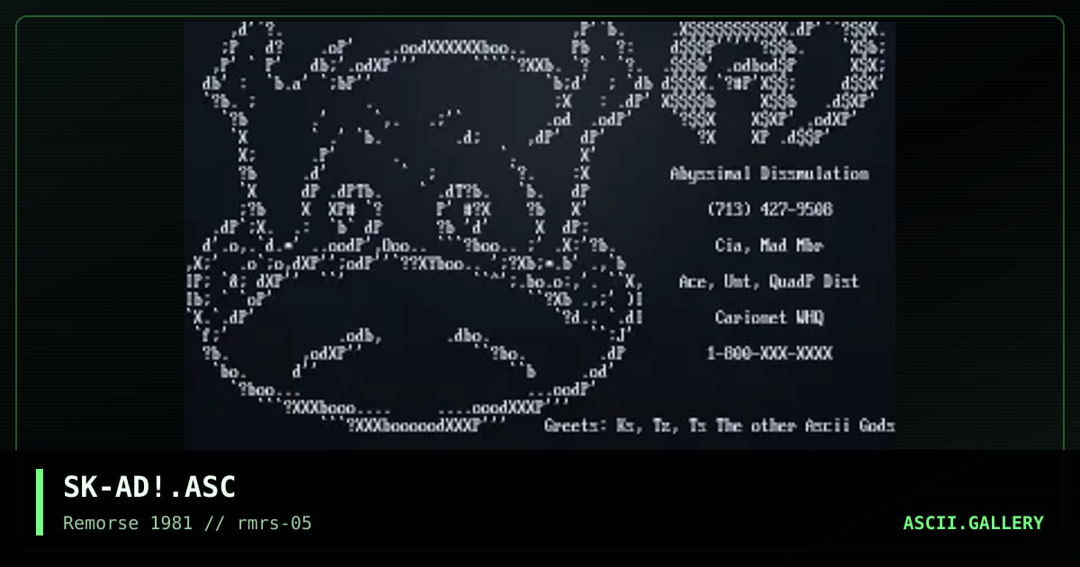 SK-AD!.ASC, by skitzo, 1995